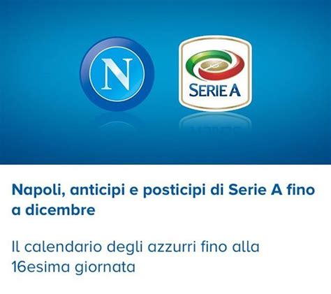 Tktpoint Napoli Anticipi E Posticipi Di Serie A Fino A Dicembre