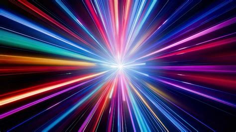 Premium AI Image Colorful Beam Background From Above Generate AI