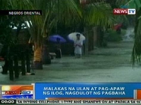 NTG Malakas Na Ulan At Pag Apaw Ng Ilog Nagdulot Ng Pagbaha Sa Negros