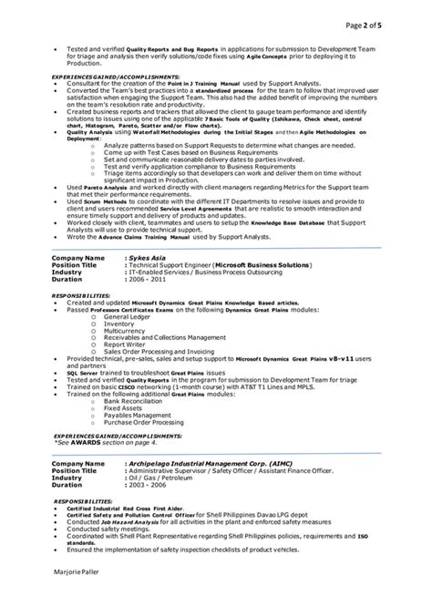 Marjorie Paller CV 05172016 PDF