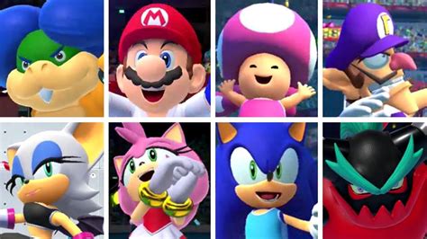 Mario And Sonic At The Olympic Games Tokyo 2020 All Character Victory Animations Youtube