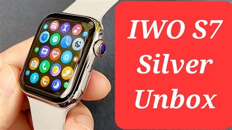 KIWITIME IWO S7 Smartwatch Silver Unbox 2022 Best 45mm Watch 7 Copy 1