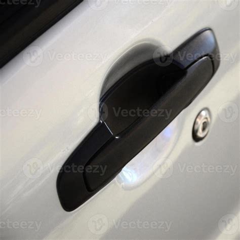 Close up black car door handle. Car equipment 14898446 Stock Photo at ...