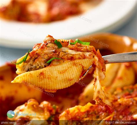 Beef Stuffed Shells Recipe RecipeLand