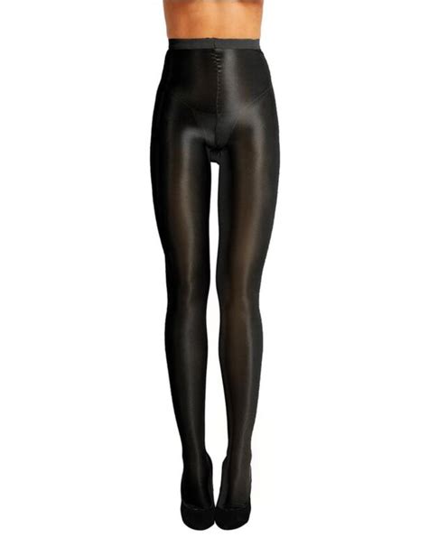 Womens Sexy Pantyhose Oil Shiny Glossy Thigh Silk Stockings Body Shaping Tights Ebay