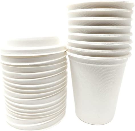 Disposable Eco Friendly Biodegradable Sugarcane Bagasse Hot Drinking