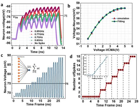 A Skyrmion Output Voltage Mimics The Leaky Integrate And Fire Neuron