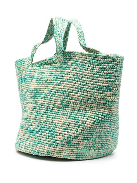 Interwoven Straw Cut Out Tote Bag Sensi Studio Eraldo Au