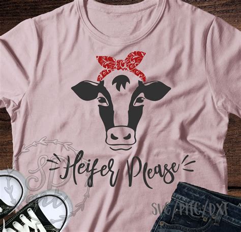 Heifer Please Svg Heifer Svg Cow Svg Bandana Cow Svg Farm Etsy Australia