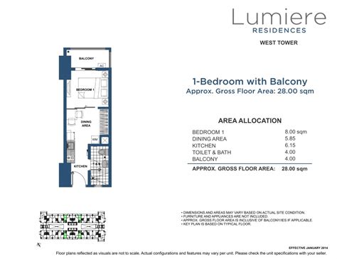 1BR 28 00 Sqm WT DMCI Homes Online