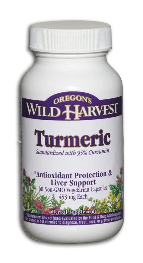 Buy Oregons Wild Harvest Turmeric 60 Veg Caps Health Foods Stores