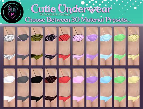 Cutie Underwear For Genesis 8 And 8 1 Female Daz Content By Primalewd