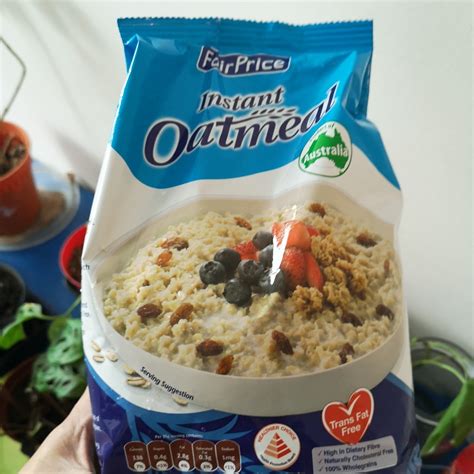 Fairprice Instant Oatmeal Reviews Abillion