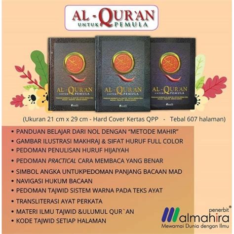 Jual Alquran Untuk Pemula Terjemah Dan Transliterasi Latin Ukuran A4