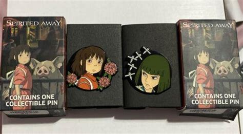 New Spirited Away Chihiro Ogino And Haku Enamel Pin Studio Ghibli Set