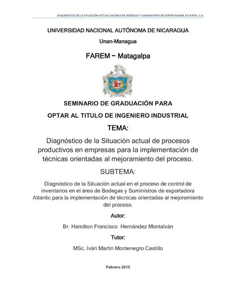 Pdf Seminario De Graduaci N Para Optar Al Titulo De M Todos De