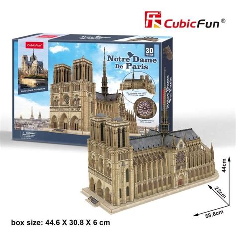 Cubic Fun D Puzzle Notre Dame De Paris France Dition Sp Ciale