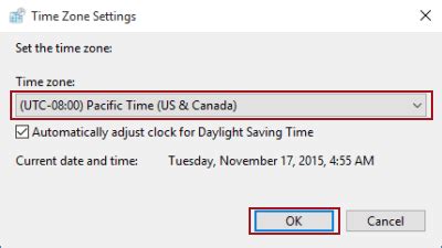 How To Set Time Zone In Windows 10