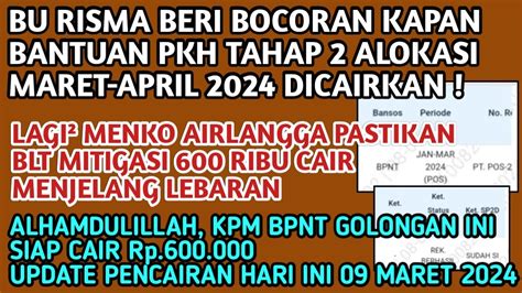 Bu Risma Beri Bocoran Kapan Bantuan Pkh Thp Maret April Dicairkan