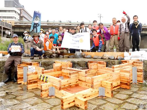 天然魚を増やして河川環境をより豊かに。「京の川の恵みを活かす会」鴨川に新デザインの魚道を設置 釣具新聞 釣具業界の業界紙 公式