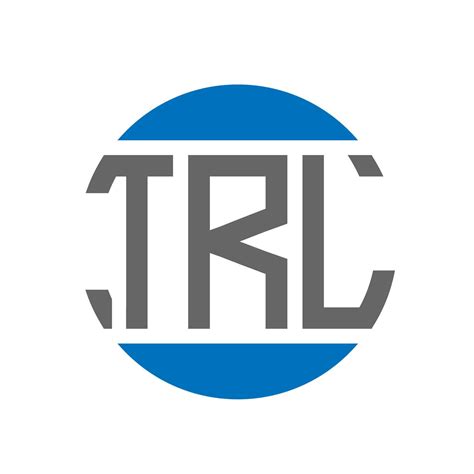 trl letter logo design  white background trl creative initials