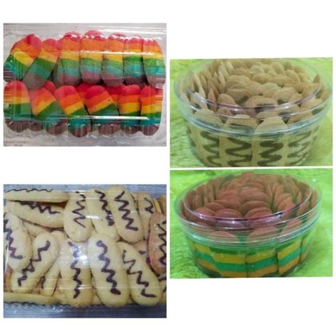 Jual KUE KERING LIDAH KUCING HOMEMADE VARIAN RAINBOW DAN ORIGINAL