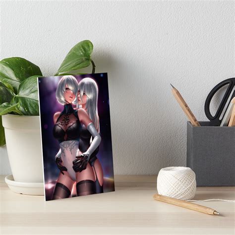 Hot YoRHa B And A Lewd Sexy Thighs Thicc Boobs Nier Automata Anime Hentai Android Girls Yuri