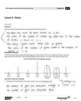 Eureka Math Grade Module Lesson Student Workbook Answer Keys