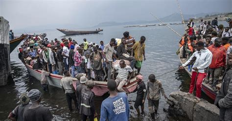 Civilians Flee As Fighting Between M23 And DRC Army Approaches Goma