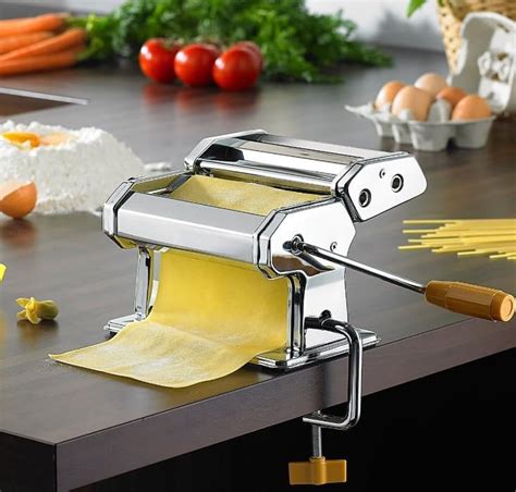 Machines à Pâtes Manuelles Laminoir à Pâtes Épaisseur Réglable Pasta