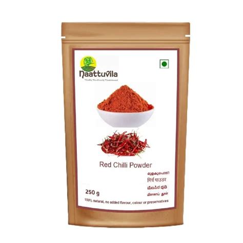 Naattuvila Common Red Chilli Powder Certification Fssai Certified