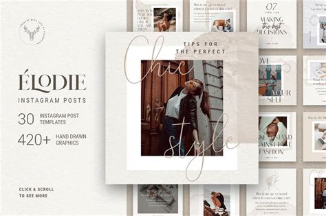 Elodie - Instagram Post Templates - Design Cuts