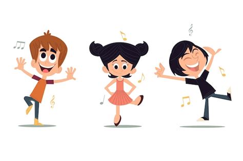 dance cartoon images    freepik