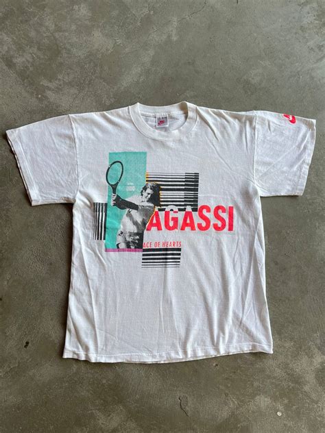 Nike Vintage Nike Andre Agassi “ace Of Hearts” T Shirt Grailed