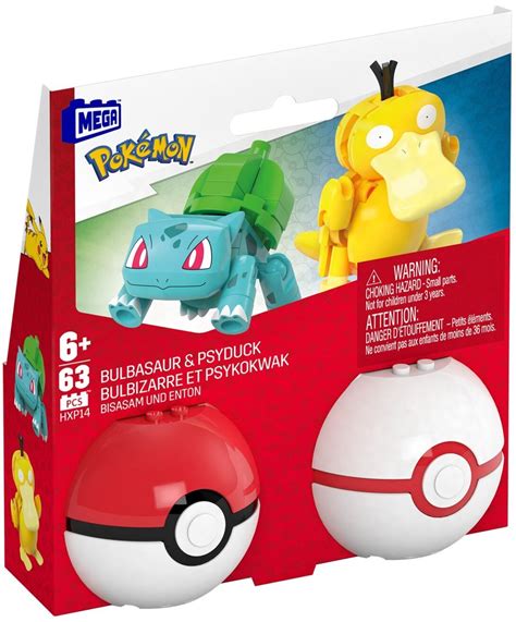 MEGA Pokémon Bulbasaur i Psyduck HXP14 Klocki plastikowe niskie ceny