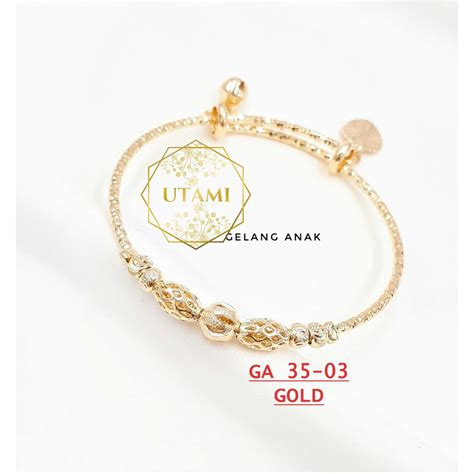 Jual Gelang Bayi Dan Anak Emas Cantik Cocok Untuk Kado Juga Shopee