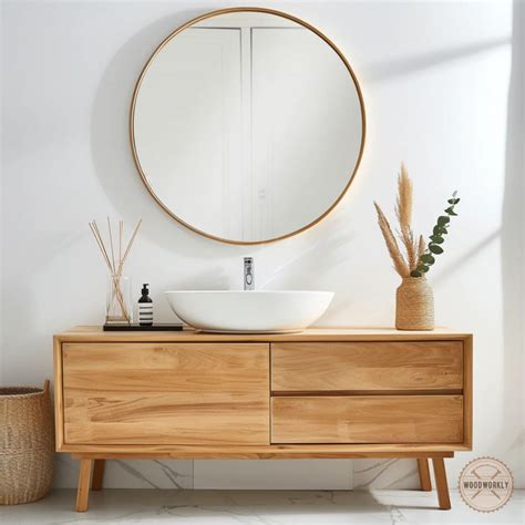 10 Creative Diy Natural Wood Bathroom Vanity Ideas