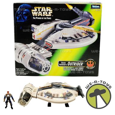 Star Wars POTF Dash Rendar's Outrider Ship With Figure 1996 Kenner 69593 USED - We-R-Toys