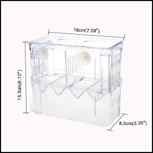 Amazon Senzeal Aquarium Fish Breeder Box Plastic Fish Isolation