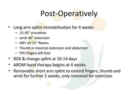 Radial Nerve Palsy Tendon Transfers PPT