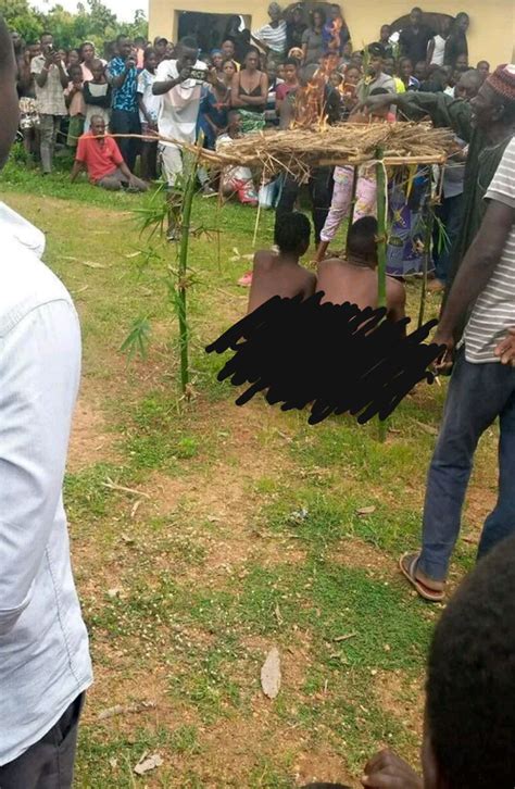 Man Paraded Naked With Sister After They Were Caught Having Sεx In