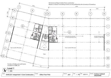 Building Core Design and Construction Drawings - Andrew Caldwell // Portfolio