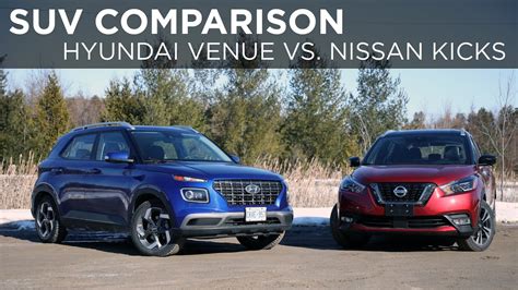 2020 Hyundai Venue Vs 2020 Nissan Kicks SUV Comparison Driving Ca