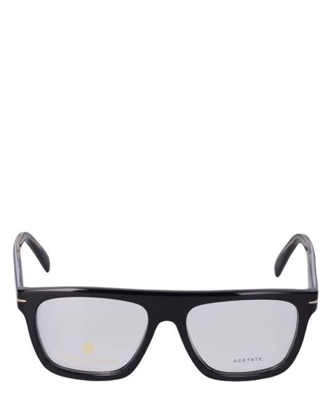 David Beckham Db Squared Acetate Eyeglasses In Black For Men Lyst