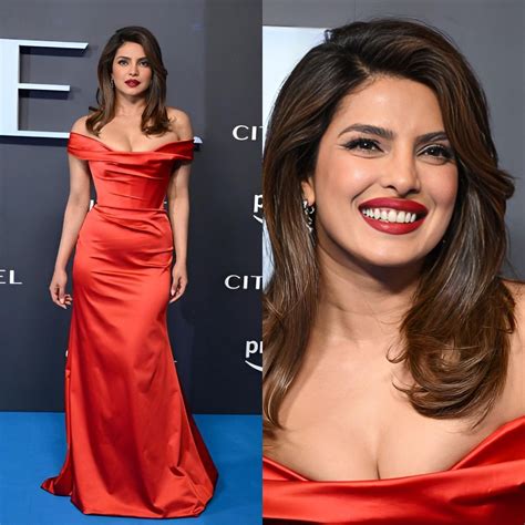 Priyanka Chopra Is Red Hot In Wearing VivienneWestwood To Citadel Premiere In London