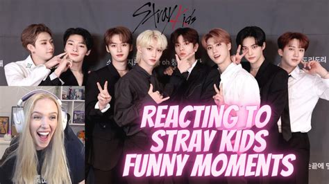 Reacting to Stray Kids Funny moments! - YouTube