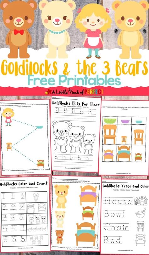 Goldilocks And The Three Bears Activities Free Printables Free Printable