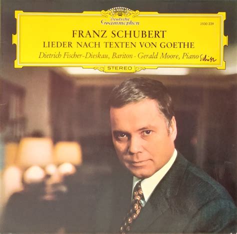 Franz Schubert Dietrich Fischer Dieskau Gerald Moore Lieder Nach