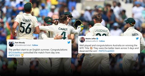 Twitter Reactions Australia Clinch World Test Championship Final To