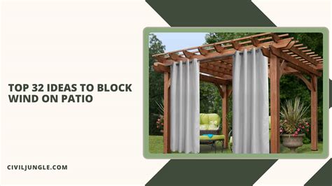 Top 32 Ideas To Block Wind On Patio